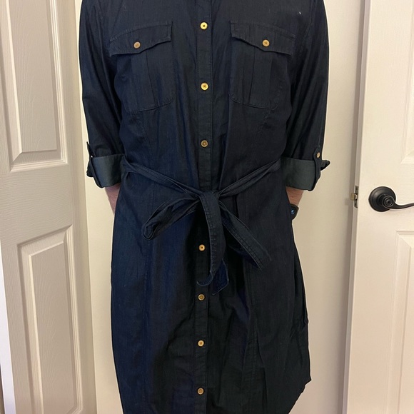 Jones New York Size Large Denim Dress - Picture 4 of 5